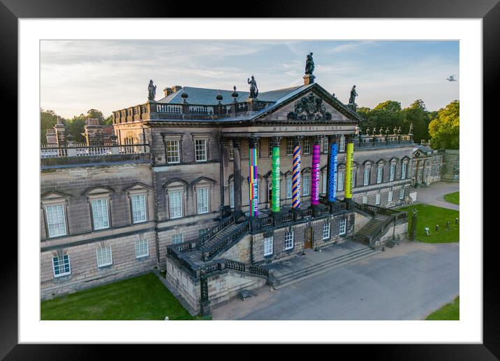 Wentowrth Woodhouse In Colours Framed Mounted Print by Apollo Aerial Photography