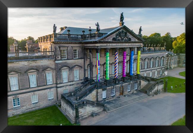 Wentowrth Woodhouse In Colours Framed Print by Apollo Aerial Photography