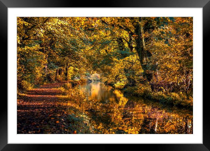 Monmoutshire and Brecon canal Framed Mounted Print by Sandra Kepkowska