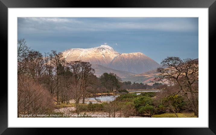  Majestic Ben Nevis  Framed Mounted Print by AMANDA AINSLEY