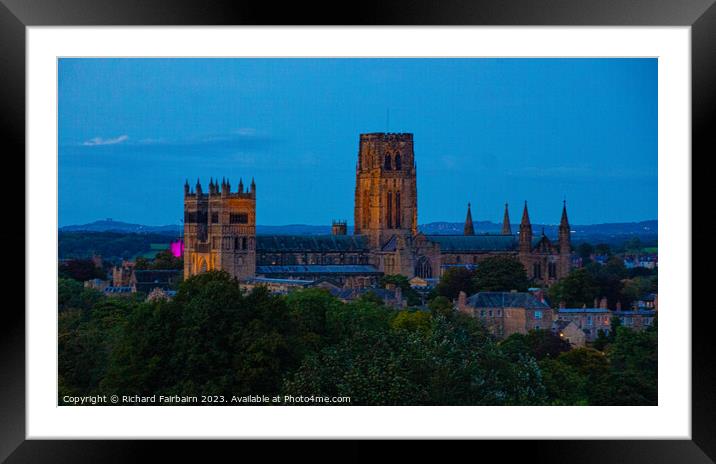 Durham Cathedral Framed Mounted Print by Richard Fairbairn