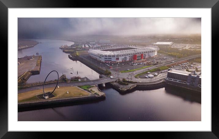 Middlesbrough FC Framed Mounted Print by Apollo Aerial Photography