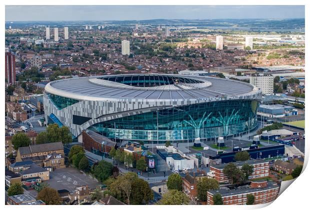 Tottenham Hotspur Stadium Print by Apollo Aerial Photography