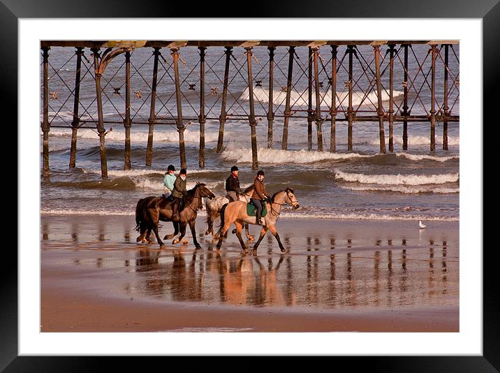 Racing the Tide Framed Mounted Print by Trevor Kersley RIP