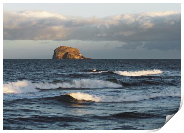 Bass Rock from North Berwick  Print by Anthony McGeever