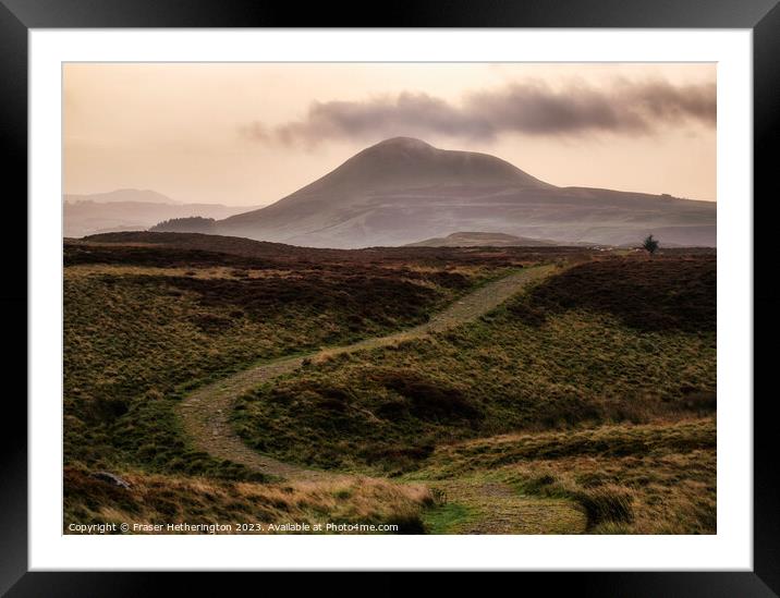 Winding path to East Lomond Hill Framed Mounted Print by Fraser Hetherington