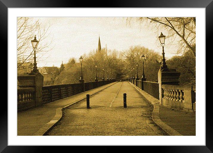 Jesmond Dene Bridge Framed Mounted Print by John Ellis