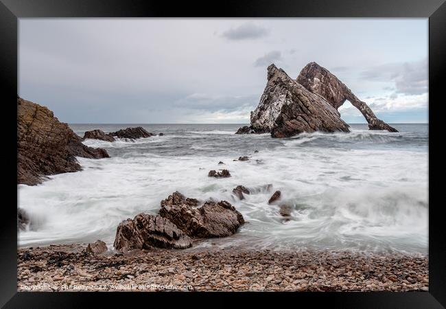 Long exposure of Bow Fiddle Rock Framed Print by Phil Reay