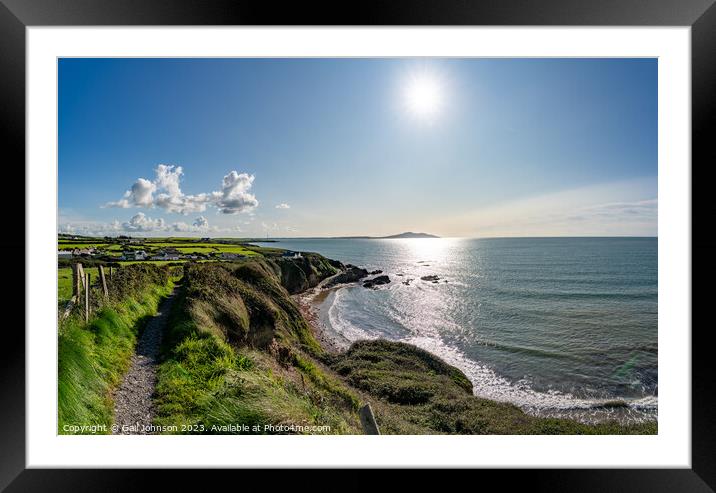 Views around church bay, anglesey  Framed Mounted Print by Gail Johnson