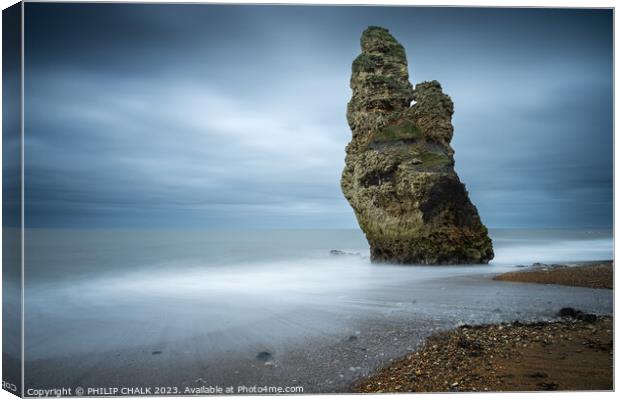 Seaham sea stack 942 Canvas Print by PHILIP CHALK