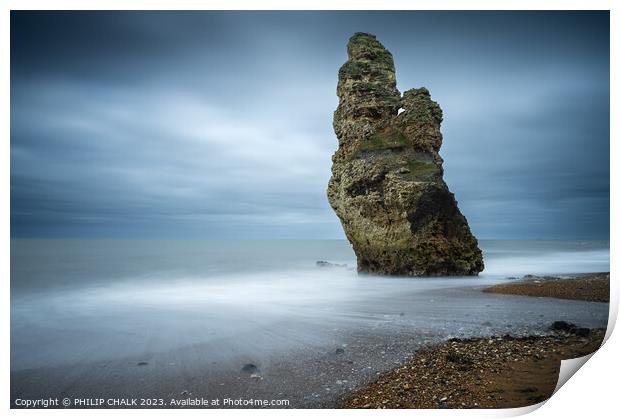 Seaham sea stack 942 Print by PHILIP CHALK