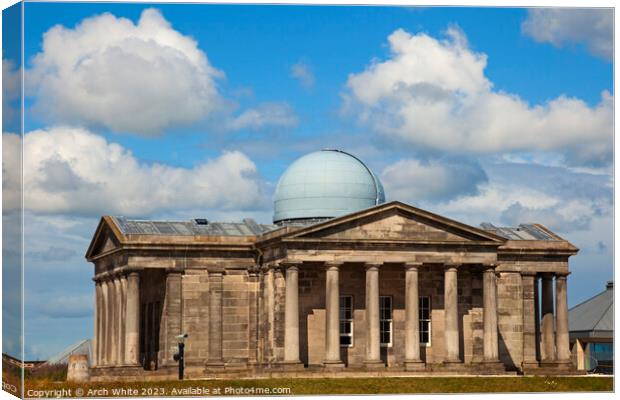 Edinburgh, City Observatory, Calton Hill,  Scotlan Canvas Print by Arch White