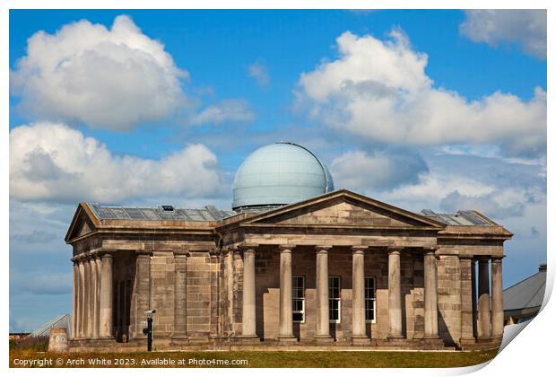 Edinburgh, City Observatory, Calton Hill,  Scotlan Print by Arch White