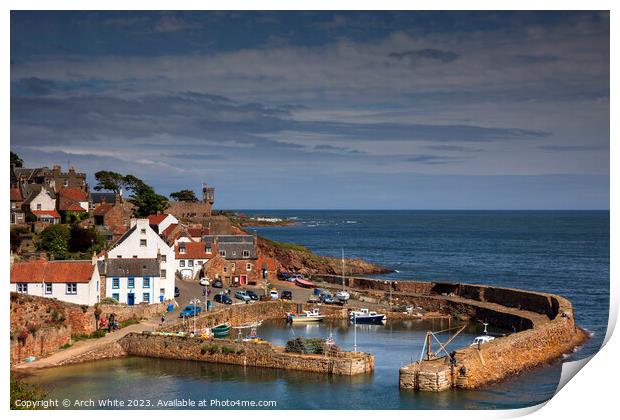 Crail Harbour, Fife, East Neuk, Scotland, UK, Unit Print by Arch White