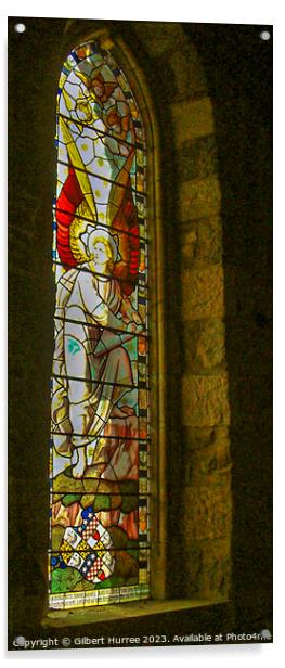 Indoor: Stained-Glass church window Acrylic by Gilbert Hurree