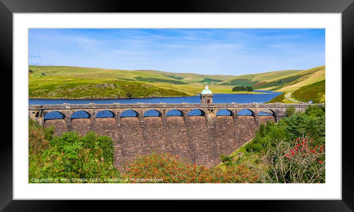 Elan Valley Dam Framed Mounted Print by Mike Shields