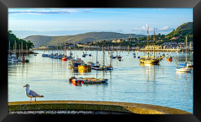 Conwy Harbour Wales Framed Print by Mike Shields