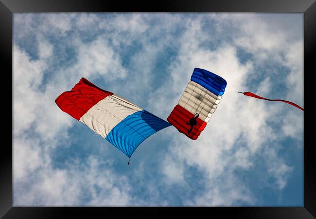 Flying the French Flag Framed Print by Glen Allen
