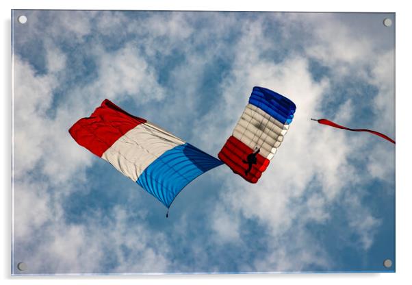 Flying the French Flag Acrylic by Glen Allen