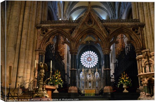 Durham Cathedral Interior Canvas Print by Tom McPherson