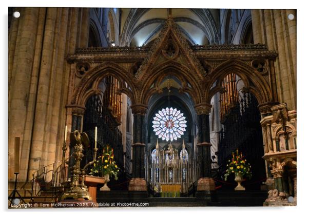 Durham Cathedral Interior Acrylic by Tom McPherson