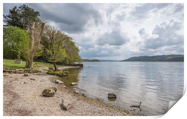 Shores of Lake Windermere at Jenkins Field Print by Jason Wells