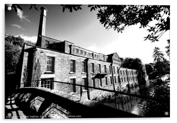 Quarry Bank Mill Acrylic by Peter Hatton