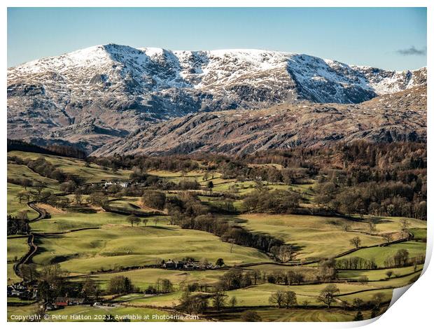 Coniston Old Man Print by Peter Hatton