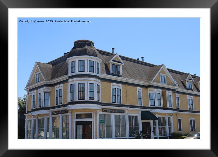 Historic buildings in Eureka in Humboldt county califonia Framed Mounted Print by Arun 