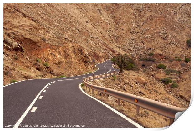 Spanish Mountain Roads  Print by James Allen