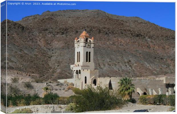 Scottys castle in Death Valley national park Canvas Print by Arun 