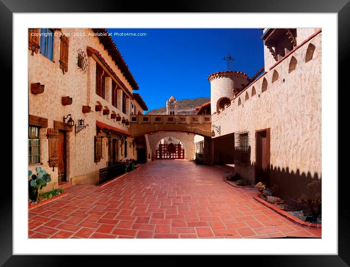 Scottys castle in Death Valley national park Framed Mounted Print by Arun 