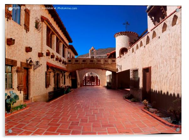 Scottys castle in Death Valley national park Acrylic by Arun 