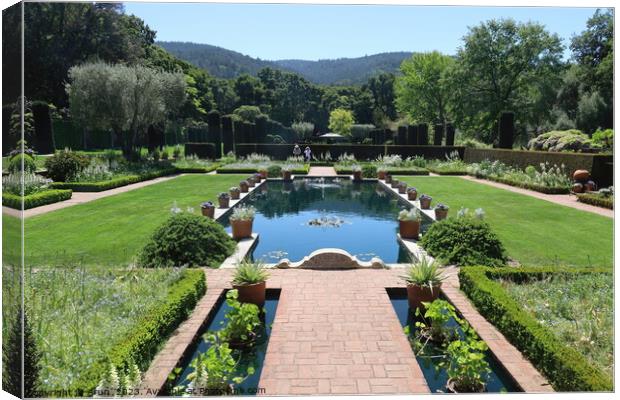  Gardens and buildings at  Filoli California Canvas Print by Arun 