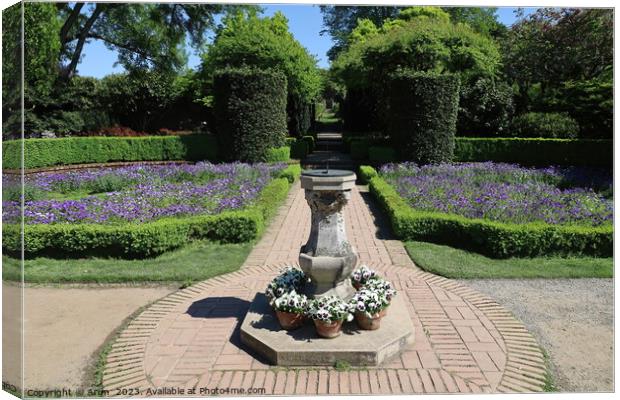  Gardens and buildings at  Filoli Canvas Print by Arun 