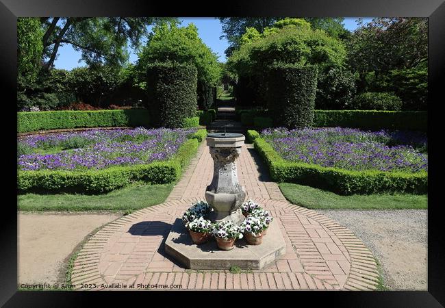  Gardens and buildings at  Filoli Framed Print by Arun 
