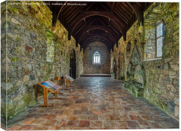 Interior of St. Clement's Church, Rodel  Canvas Print by Navin Mistry