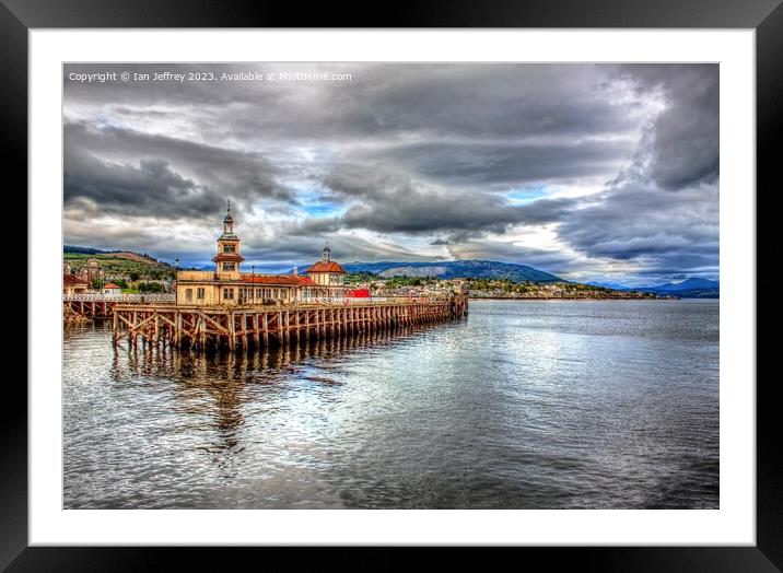 Dunoon Pier Framed Mounted Print by Ian Jeffrey