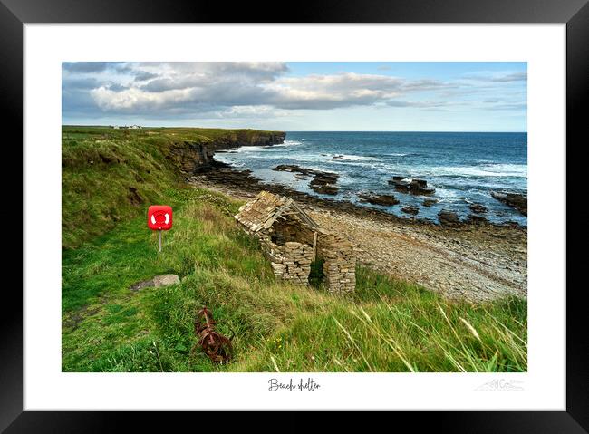 Beach  shelter Nybster Scotland  Framed Print by JC studios LRPS ARPS
