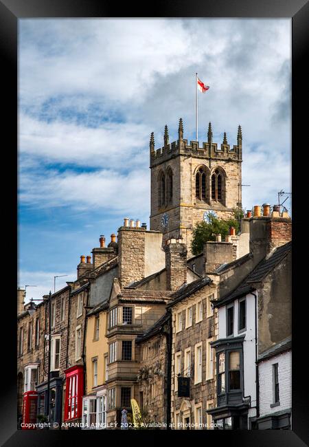 St Mary's Church in Barnard Castle Framed Print by AMANDA AINSLEY