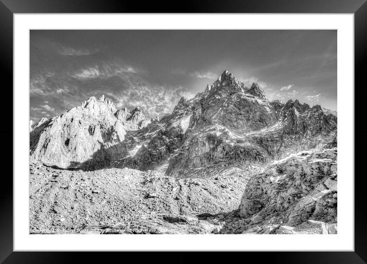 French Alps Vista  Framed Mounted Print by David Pyatt