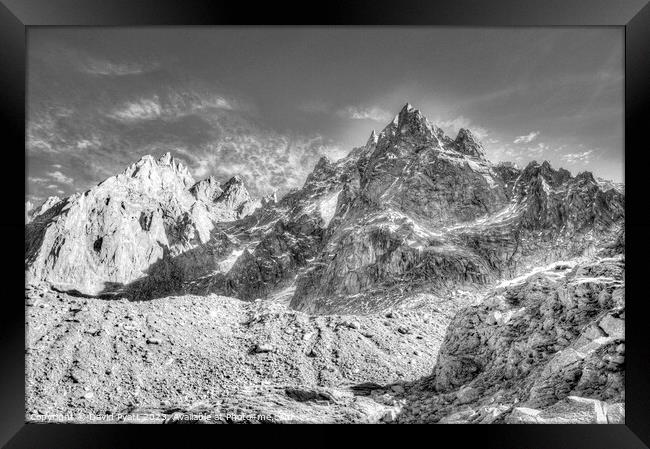 French Alps Vista  Framed Print by David Pyatt