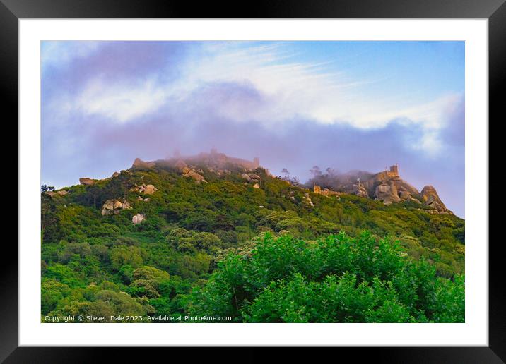 Castelo dos Mouros Sintra Portugal Framed Mounted Print by Steven Dale
