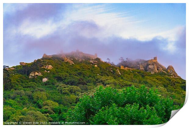 Castelo dos Mouros Sintra Portugal Print by Steven Dale