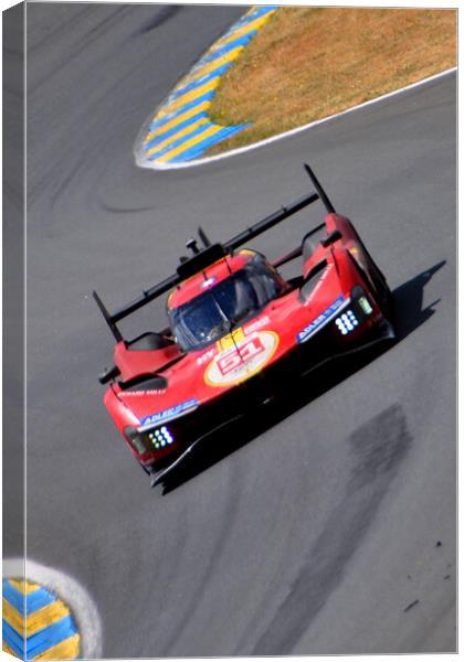 Ferrari 499P Sports Car Canvas Print by Andy Evans Photos
