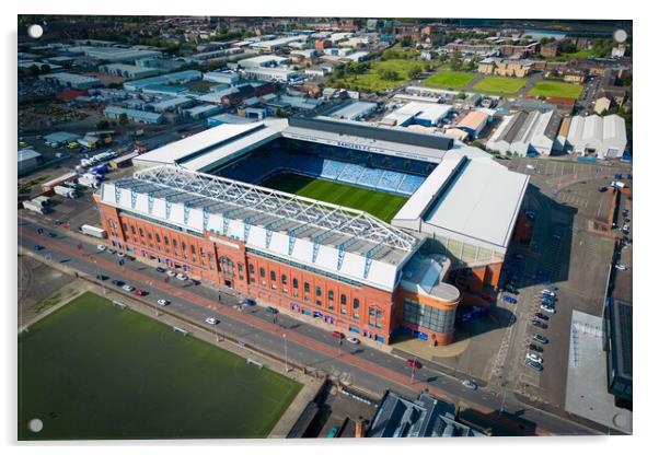 Glasgow Rangers FC Acrylic by Apollo Aerial Photography