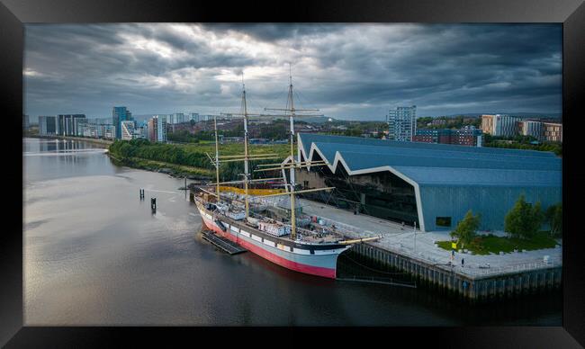 The Tall Ship Glenlee Framed Print by Apollo Aerial Photography