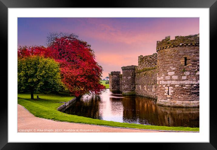 Beaumaris Castle  Framed Mounted Print by Mike Shields