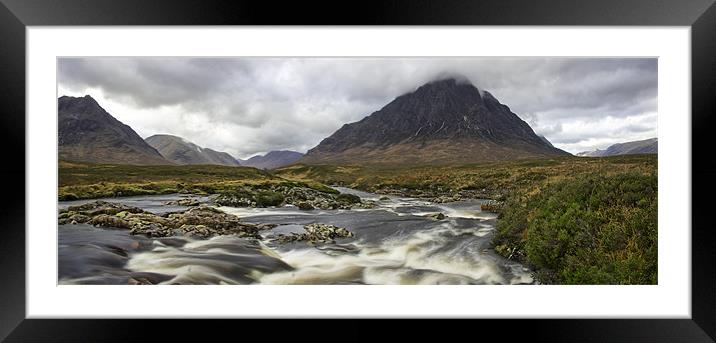 Buachaille Etive Mor Panorama Framed Mounted Print by Sam Smith