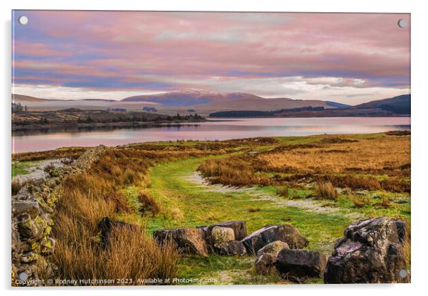 Loch Doon in winters afternoon light Acrylic by Rodney Hutchinson